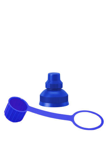 Set Drehtrinkverschluss & Verschlusskappe Blau